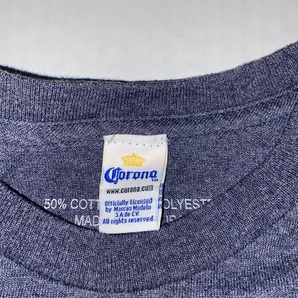 Corona Unisex Medium Relax Responsibility Corona Extra Short Sleeve Tee Shirt - Picture 4 of 5